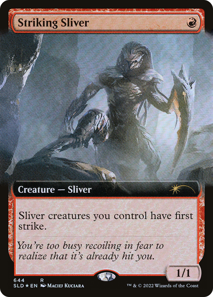 Striking Sliver (Extended Art) (SLD-644) [Secret Lair Drop] Foil