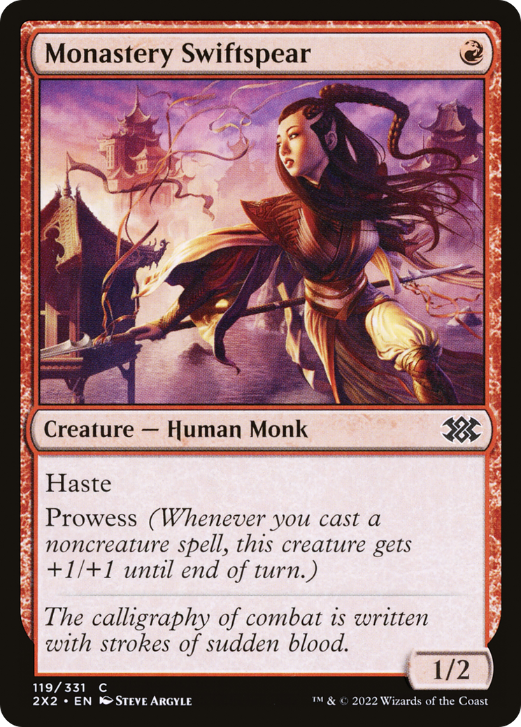 Monastery Swiftspear (2X2-119) [Double Masters 2022] Foil