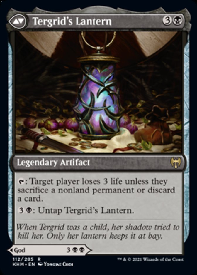 Tergrid, God of Fright // Tergrid's Lantern (KHM-112) [Kaldheim] Foil