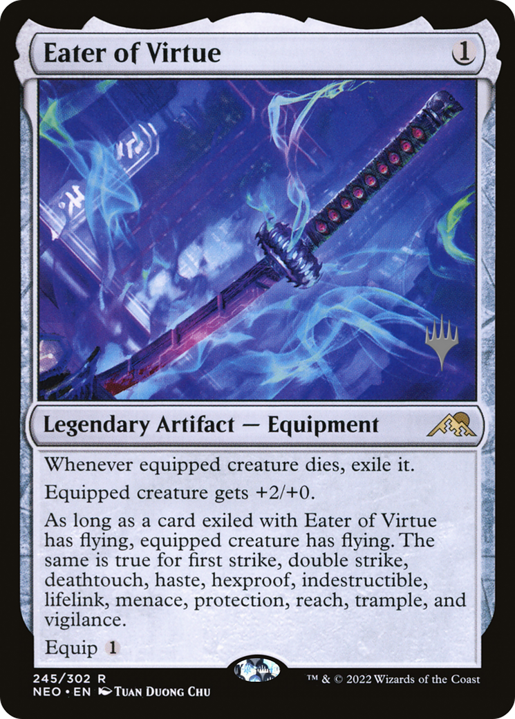 Eater of Virtue (PPNEO-245) [Promo Pack: Kamigawa: Neon Dynasty Promos]