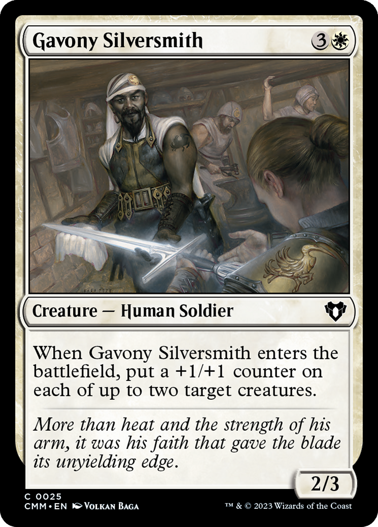 Gavony Silversmith (CMM-025) [Commander Masters] Foil