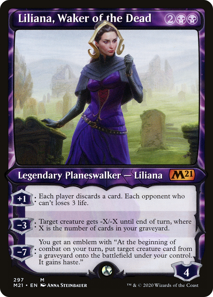Liliana, Waker of the Dead (M21-297) (Showcase) [Core Set 2021]