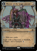 Throne of the Grim Captain // The Grim Captain (LCI-313) [The Lost Caverns of Ixalan]: (Showcase) Foil