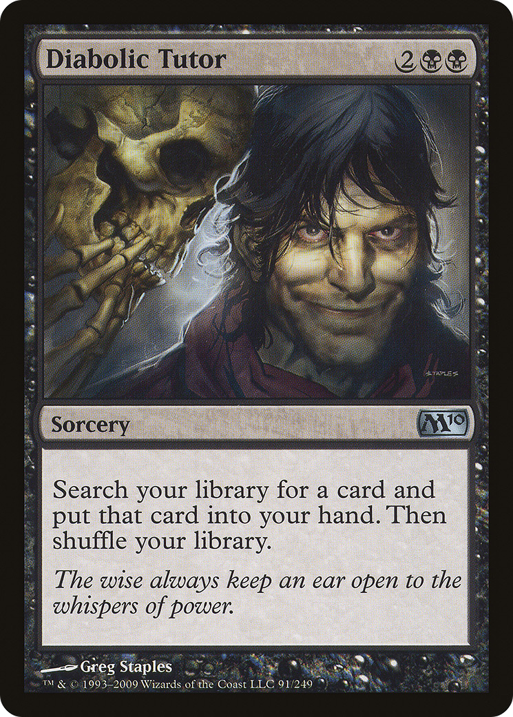 Diabolic Tutor (M10-091) [Magic 2010]