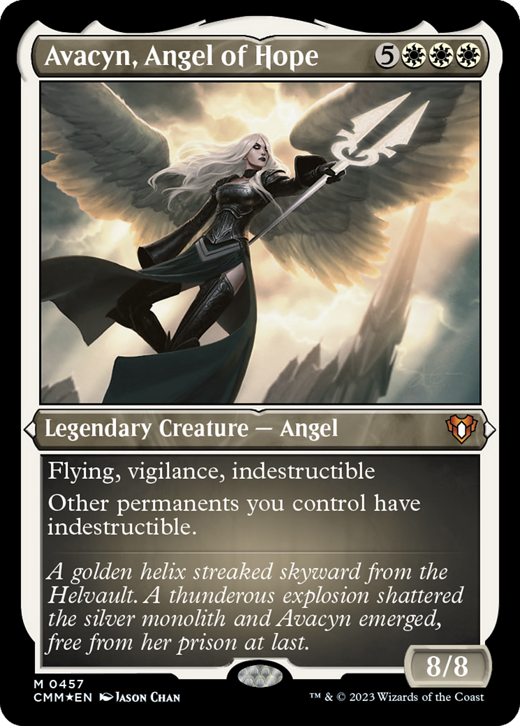Avacyn, Angel of Hope (CMM-457) [Commander Masters] Etched Foil