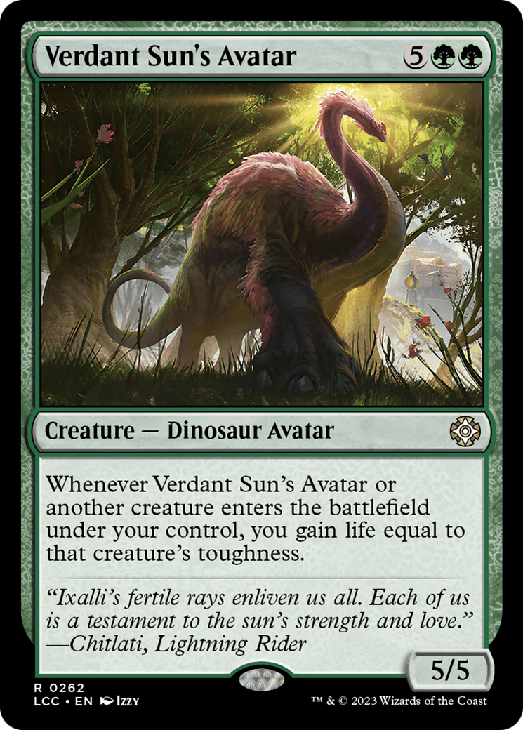 Verdant Sun's Avatar (LCC-262) [The Lost Caverns of Ixalan Commander]