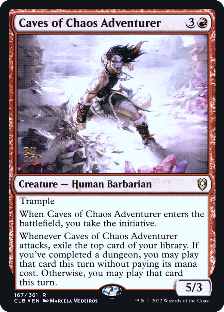 Caves of Chaos Adventurer (PRE-167) [Battle for Baldur's Gate Promos] Foil
