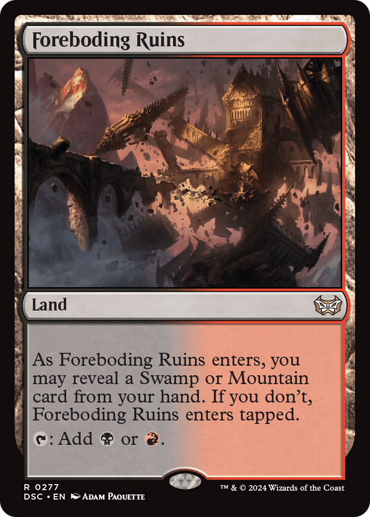 Foreboding Ruins (DSC-277) [Duskmourn: House of Horror Commander]