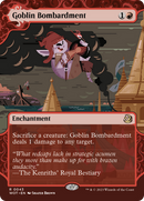 Goblin Bombardment (WOT-043) [Wilds of Eldraine: Enchanting Tales]: (Showcase) (Borderless) Foil
