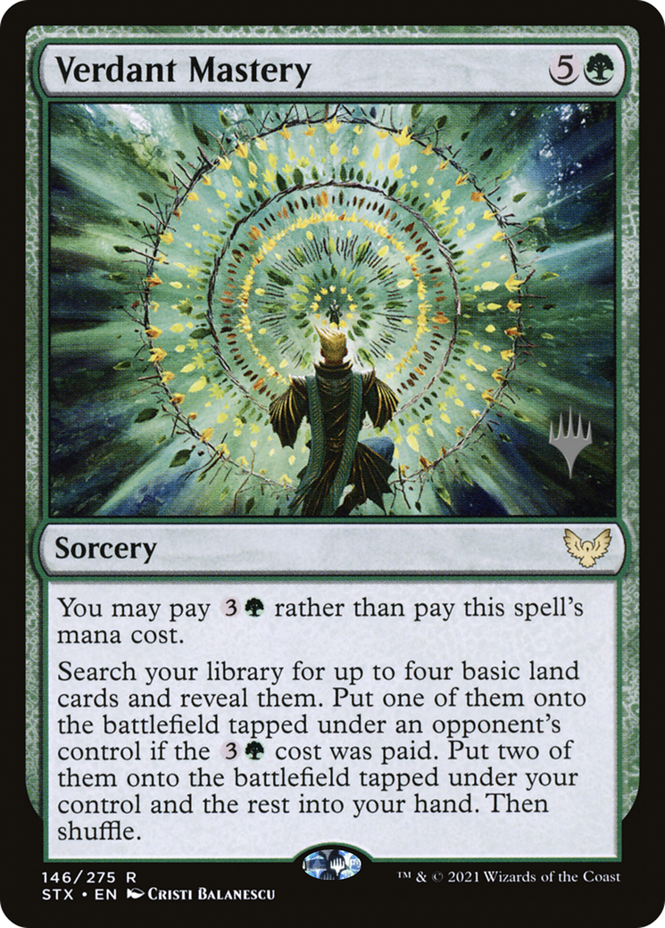 Verdant Mastery (PPSTX-146P) [Promo Pack: Strixhaven: School of Mages Promos]