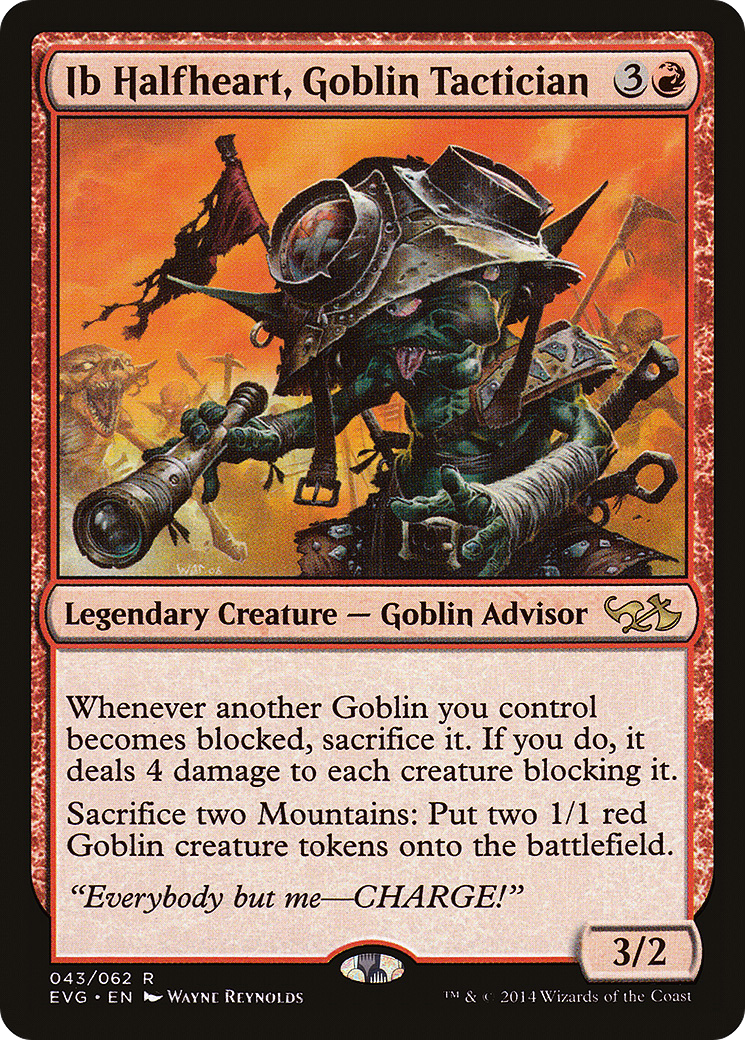 Ib Halfheart, Goblin Tactician (DD3-043) [Duel Decks Anthology: Elves vs. Goblins]