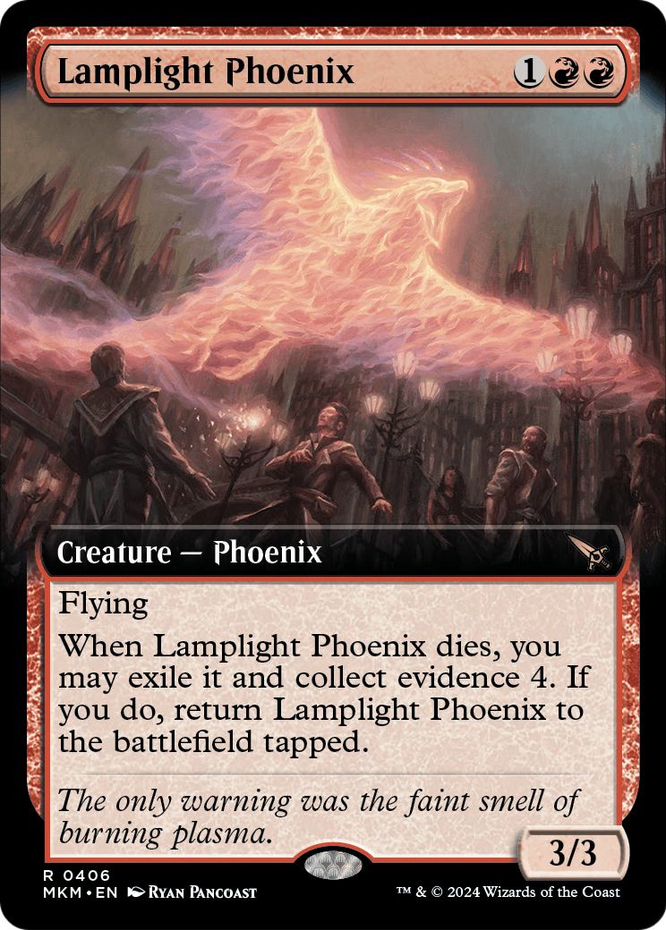 Lamplight Phoenix (Extended Art) (MKM-406) [Murders at Karlov Manor]