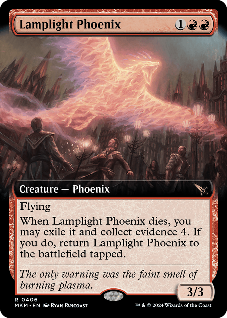 Lamplight Phoenix (MKM-406) [Murders at Karlov Manor]: (Extended Art)