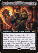 Hidetsugu, Devouring Chaos (NEO-454) [Kamigawa: Neon Dynasty]: (Extended Art) Foil