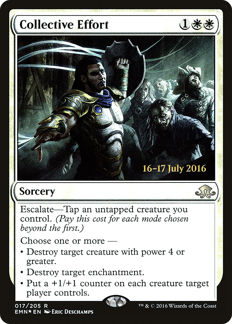 Collective Effort (PRE-17S) [Eldritch Moon Promos] Foil