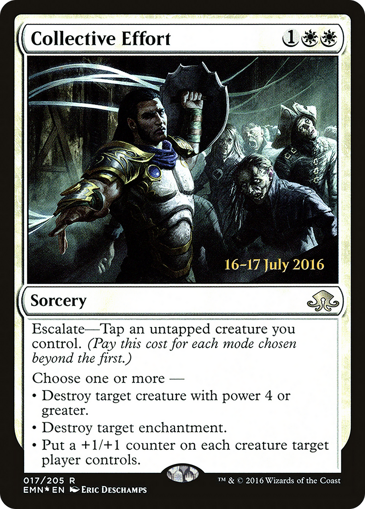 Collective Effort (PRE-17S) [Eldritch Moon Promos] Foil