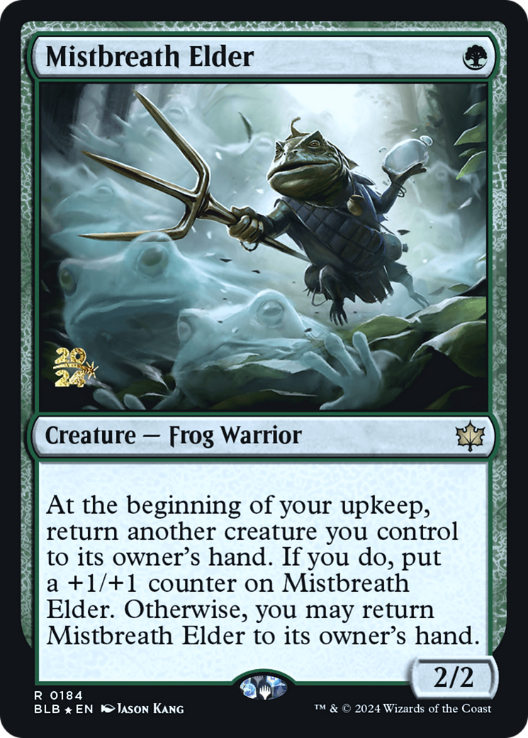Mistbreath Elder (PRE-184S) [Bloomburrow Promos] Foil