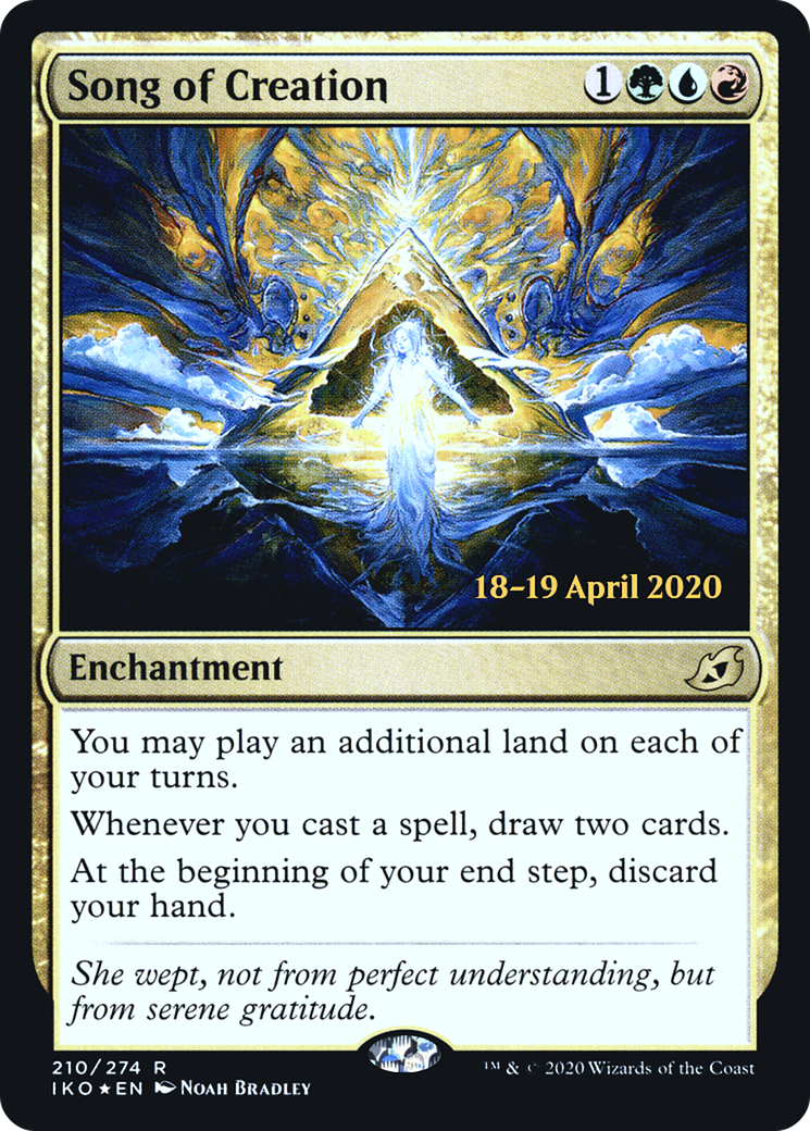 Song of Creation (PRE-210S) [Ikoria: Lair of Behemoths Promos] Foil