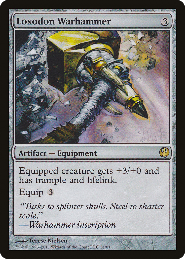 Loxodon Warhammer (DDG-031) [Duel Decks: Knights vs. Dragons]