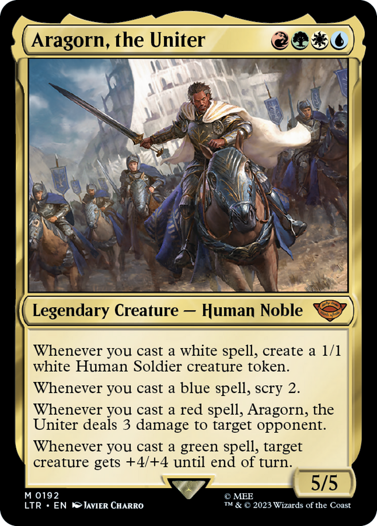 Aragorn, the Uniter (LTR-192) [The Lord of the Rings: Tales of Middle-earth] Foil