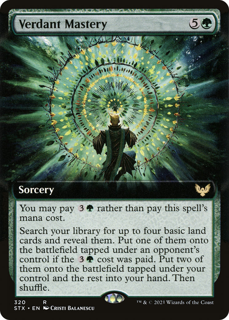 Verdant Mastery (Extended Art) (STX-320) [Strixhaven: School of Mages]