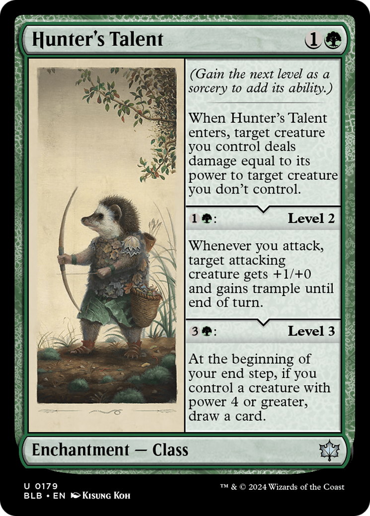 Hunter's Talent (BLB-179) [Bloomburrow] Foil