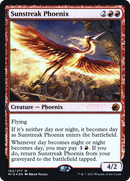 Sunstreak Phoenix (PRE-162S) [Innistrad: Midnight Hunt Promos] Foil