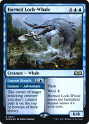 Horned Loch-Whale // Lagoon Breach (PRE-53S) [Wilds of Eldraine Promos] Foil