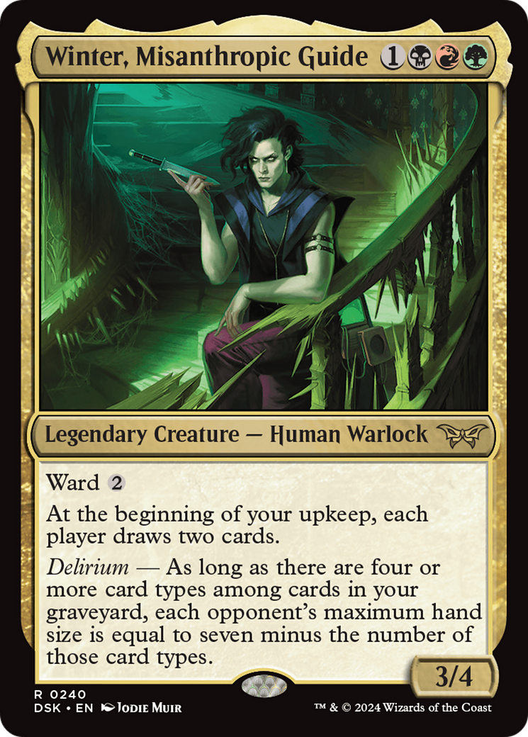 Winter, Misanthropic Guide (DSK-240) [Duskmourn: House of Horror] Foil