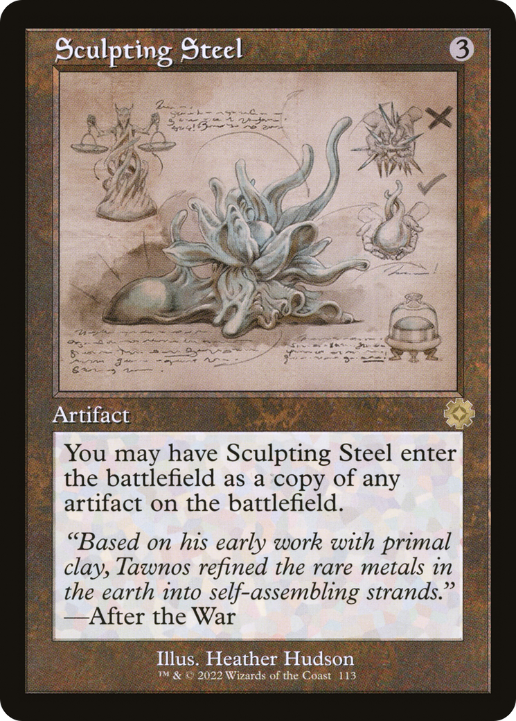 Sculpting Steel (Schematic) (BRR-113) [The Brothers' War Retro Artifacts]