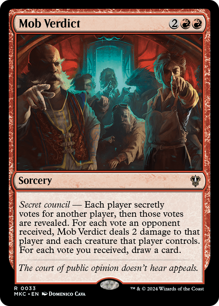 Mob Verdict (MKC-033) [Murders at Karlov Manor Commander]