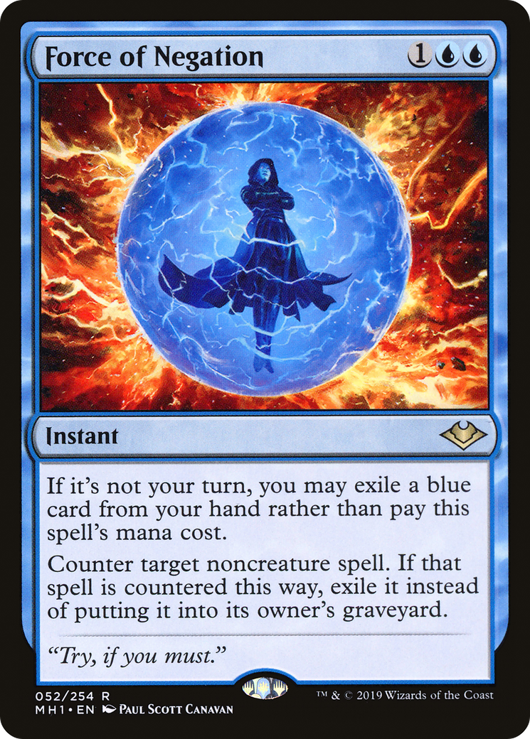 Force of Negation (MH1-052) [Modern Horizons] Foil