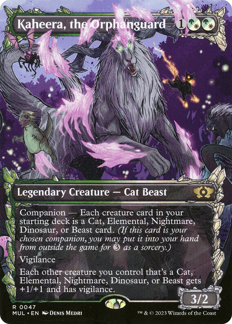 Kaheera, the Orphanguard (MUL-047) [Multiverse Legends]: (Showcase) (Borderless) Foil