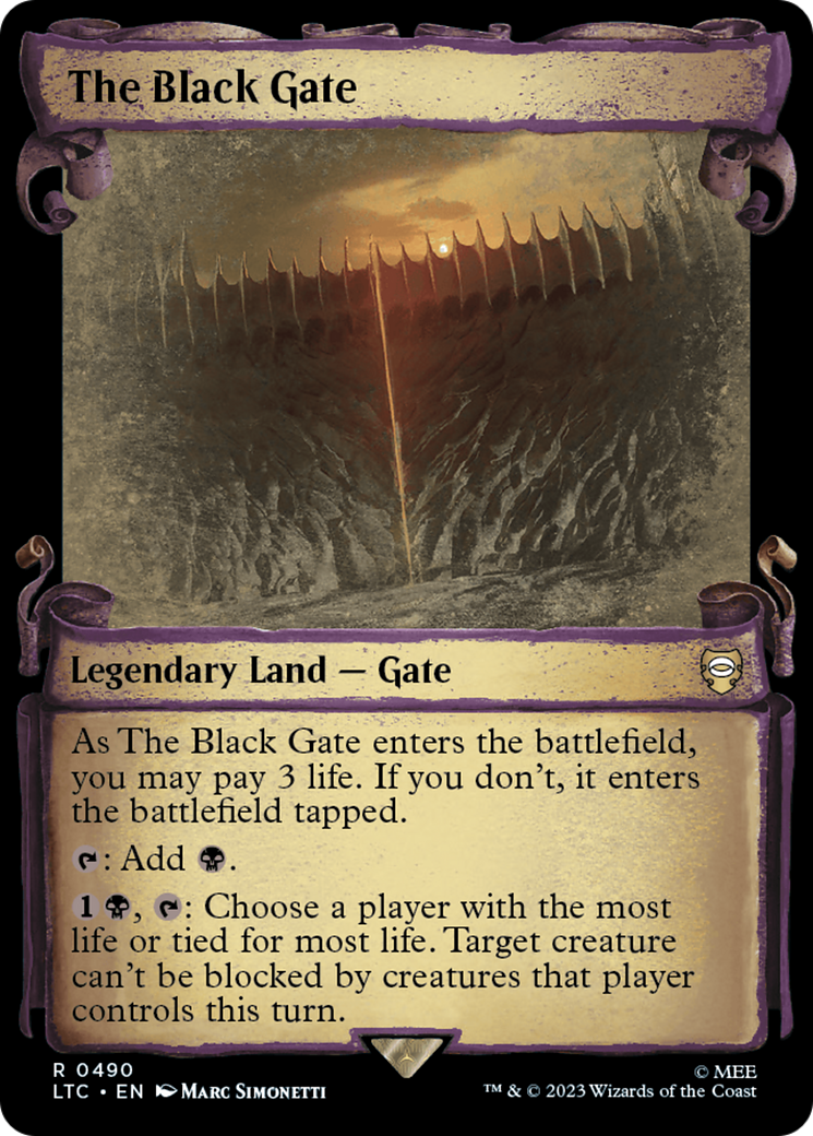 The Black Gate (Showcase Scrolls) (LTC-490) [Tales of Middle-earth Commander]