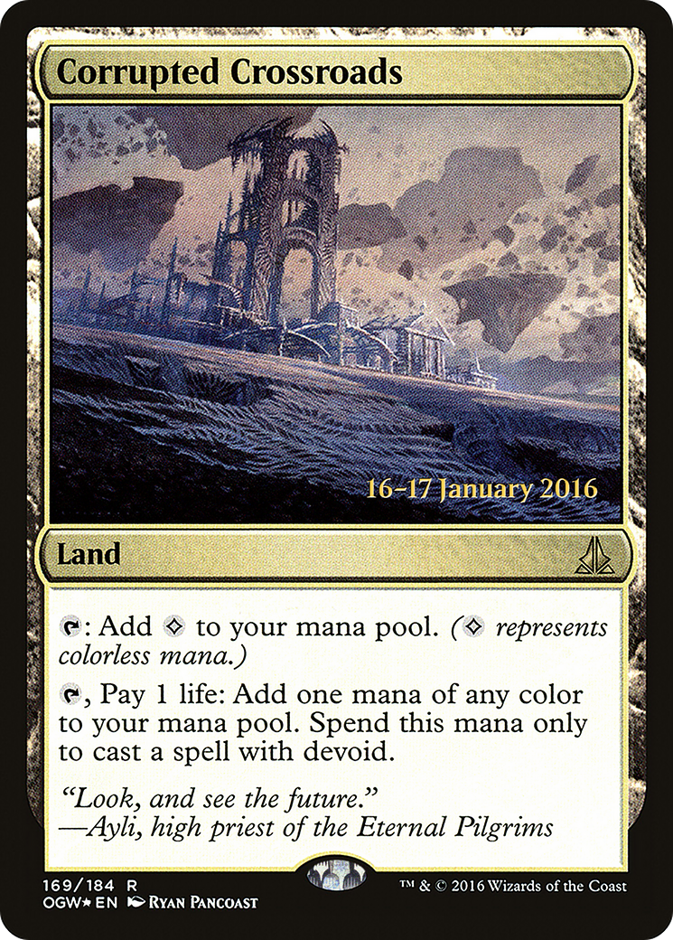 Corrupted Crossroads (PRE-169S) [Oath of the Gatewatch Promos] Foil