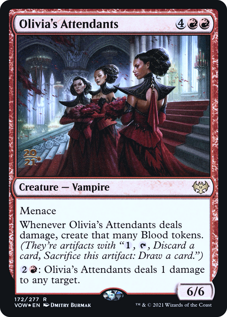 Olivia's Attendants (PRE-172) [Innistrad: Crimson Vow Promos] Foil