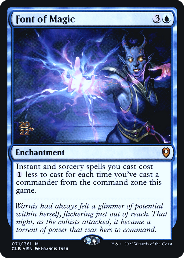 Font of Magic (PRE-071) [Battle for Baldur's Gate Promos] Foil