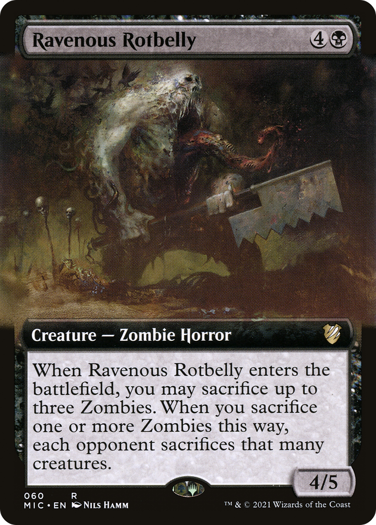 Ravenous Rotbelly (Extended Art) (MIC-060) [Midnight Hunt Commander]