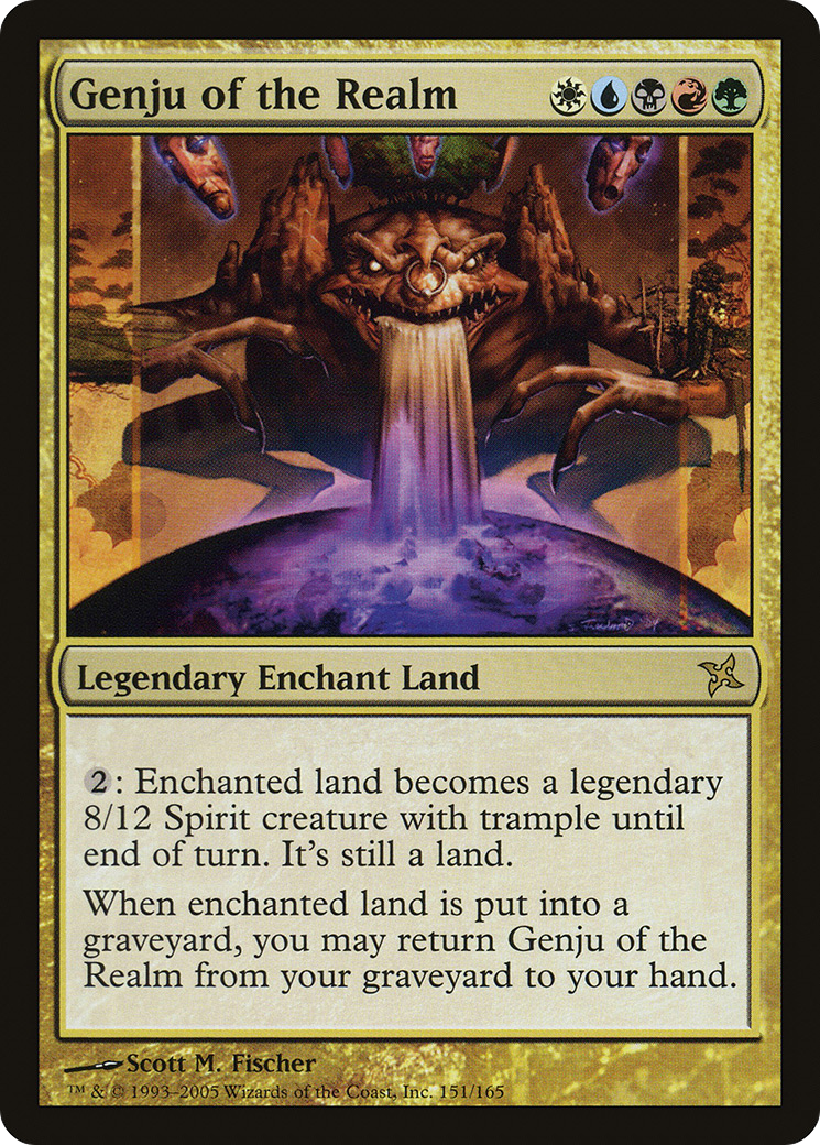Genju of the Realm (BOK-151) [Betrayers of Kamigawa] Foil