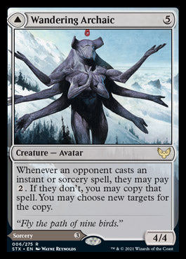 Wandering Archaic // Explore the Vastlands (STX-006) [Strixhaven: School of Mages] Foil