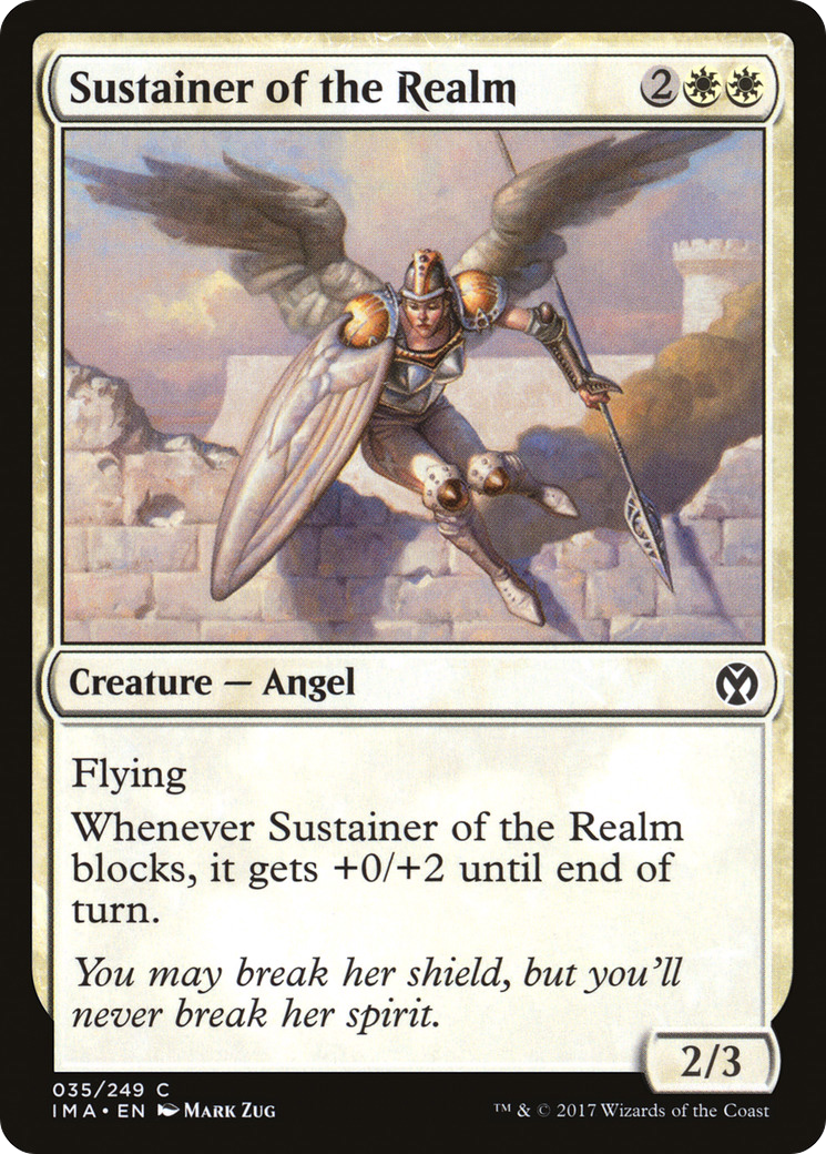 Sustainer of the Realm (IMA-035) [Iconic Masters] Foil