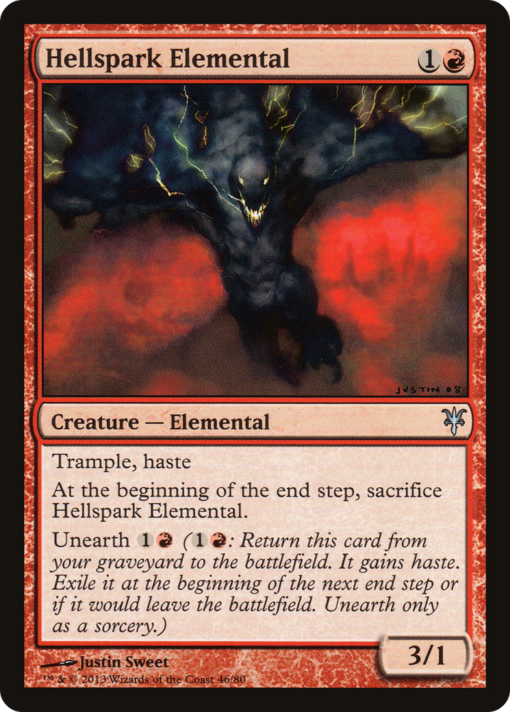 Hellspark Elemental (DDK-046) [Duel Decks: Sorin vs. Tibalt]