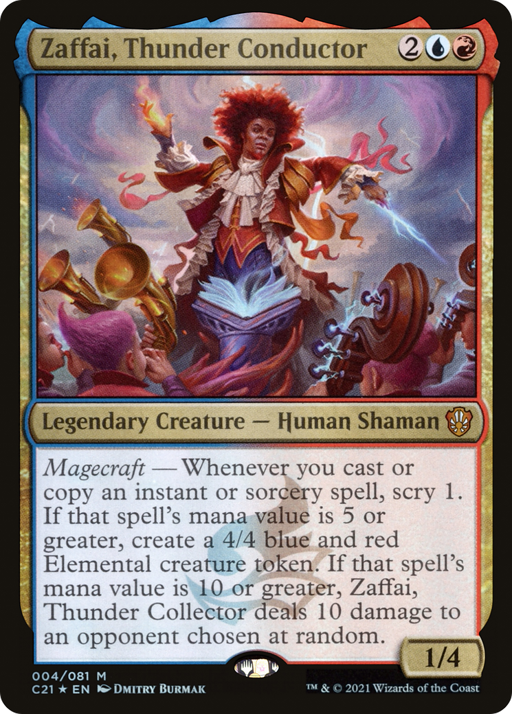 Zaffai, Thunder Conductor (C21-004) [Commander 2021] Foil