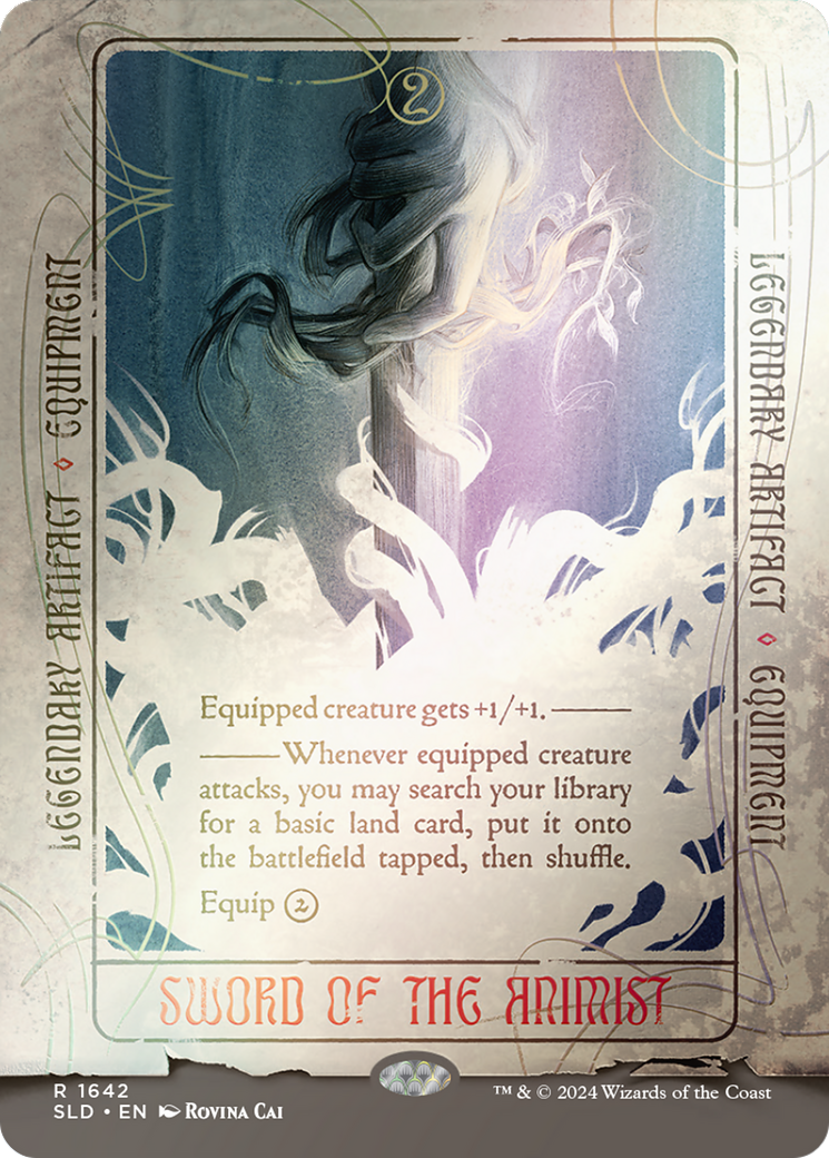 Sword of the Animist (SLD-1642★) [Secret Lair Drop] (Borderless) Foil