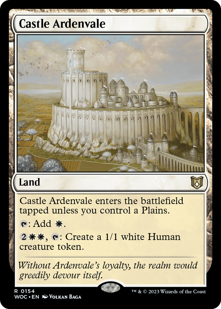 Castle Ardenvale (WOC-154) [Wilds of Eldraine Commander]