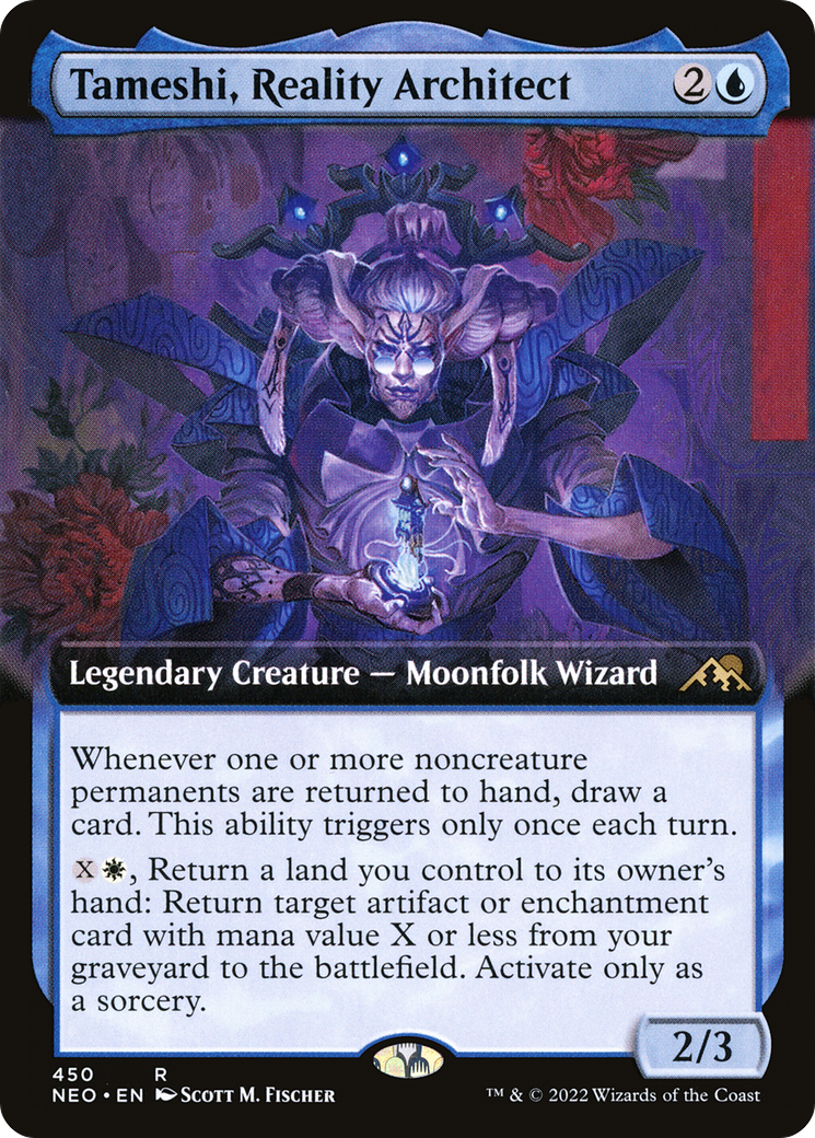 Tameshi, Reality Architect (NEO-450) [Kamigawa: Neon Dynasty]: (Extended Art)