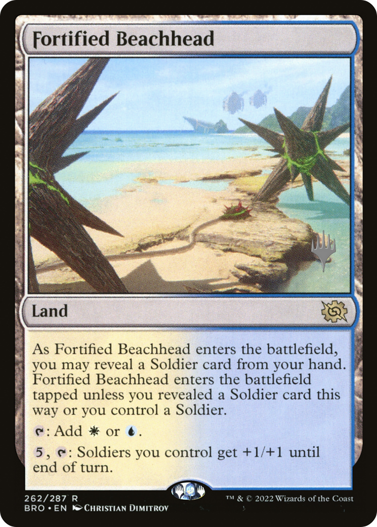 Fortified Beachhead (PPBRO-262) [Promo Pack: The Brothers' War Promos]