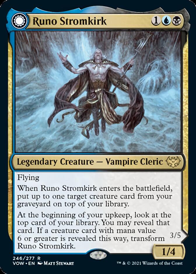 Runo Stromkirk // Krothuss, Lord of the Deep (VOW-246) [Innistrad: Crimson Vow]: (Double Faced Transform) Foil