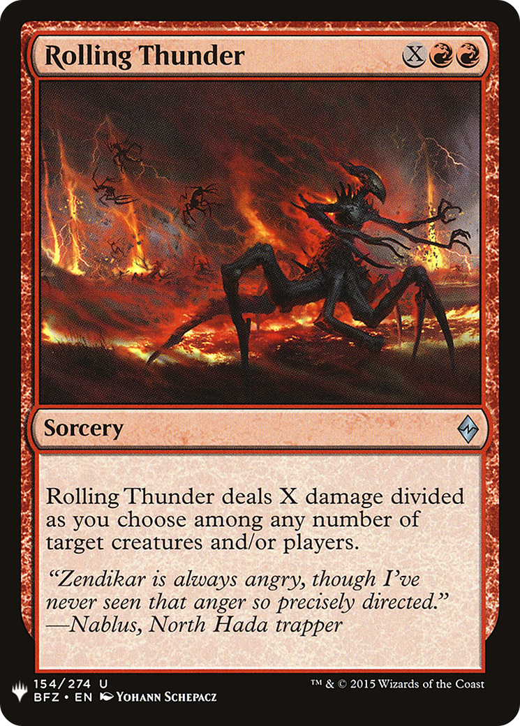 Rolling Thunder (LIST-BFZ-154) [The List]