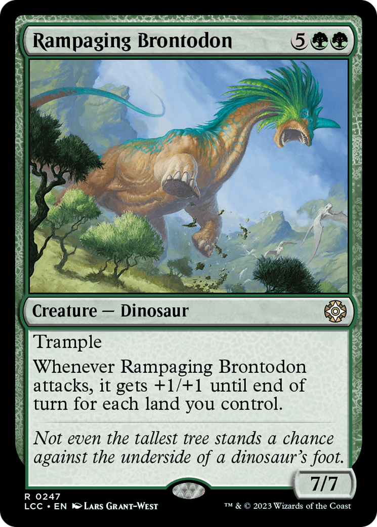 Rampaging Brontodon (LCC-247) [The Lost Caverns of Ixalan Commander]
